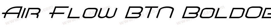 Air Flow BTN BoldOblique字体转换